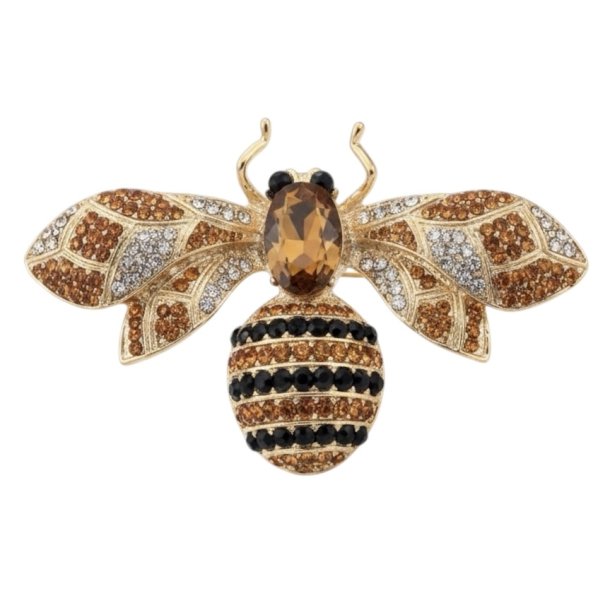 ISAKO BROOCH BIG BEE YELLOW