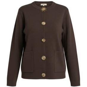 ISAKO NOLA CARDIGAN BROWN