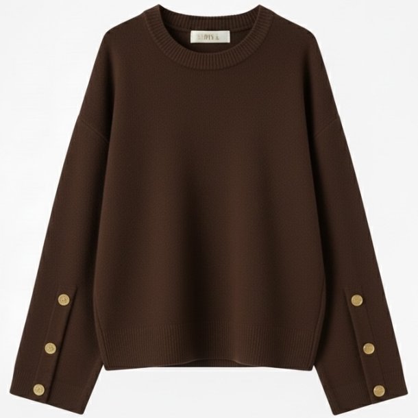 ISAKO MELIA PULLOVER BROWN 