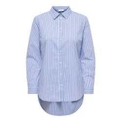 JACQUELINE de YONG JDYMIO SHIRT BLUE/BROWN 