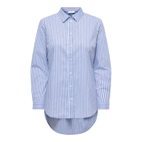 JACQUELINE de YONG JDYMIO SHIRT BLUE/BROWN 