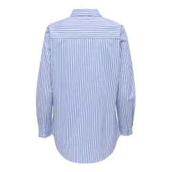 JACQUELINE de YONG JDYMIO SHIRT BLUE/BROWN 