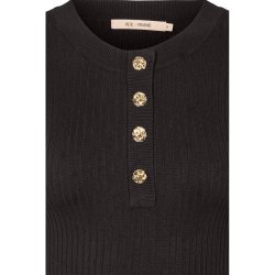 RUE de FEMME FENNEC KNIT TEE BLACK