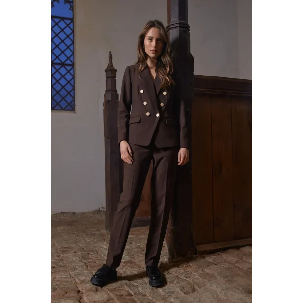 RUE de FEMME RDFCOMFYOLANA PANTS CHOCOLAT