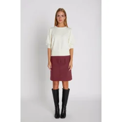 RUE de FEMME OLANA SKIRT COMFY WINE