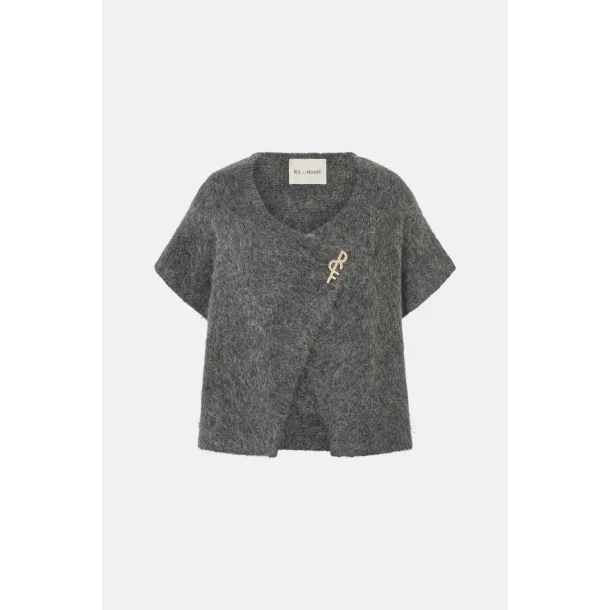 RUE de FEMME RDFYANA KNIT VEST DARK ROCK