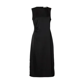 SELECTED FEMME SLFCHLOE SLIM MIDI DRESS BLACK