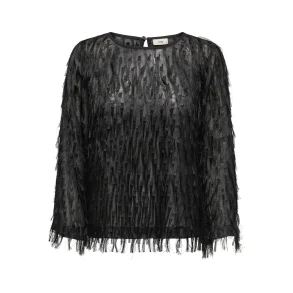 JACQUELINE de YONG JDYFLEUR TOP BLACK