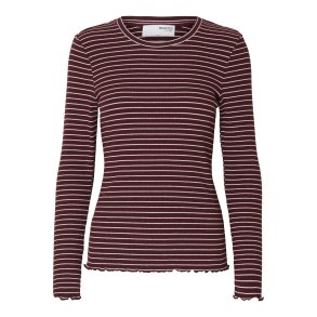 SELECTED FEMME SLFANNA CREW NECK TEE FIG