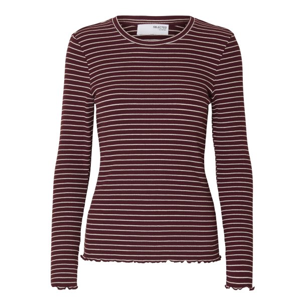 SELECTED FEMME SLFANNA CREW NECK TEE FIG