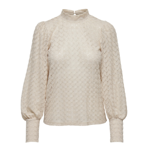 JACQUELINE de YONG JDYAVERY LACE TOP SANDSHELL 