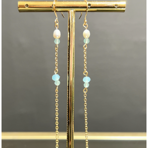 BY THERSLUND VENUS EARRINGS BLUE