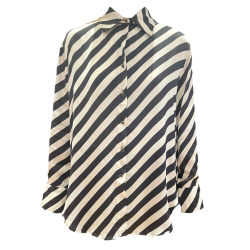 SOMMERSTEDT MESSINA SHIRT BLACK/CREME