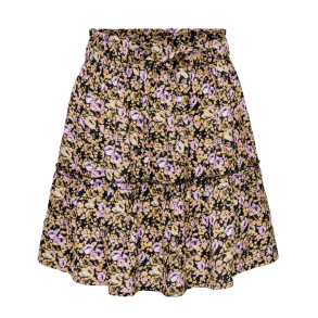 ONLLILA MINI SKIRT BLACK PINK FLOWER