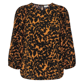 JACQUELINE de YONG JDYJILL TOP ORANGE/BLACK 