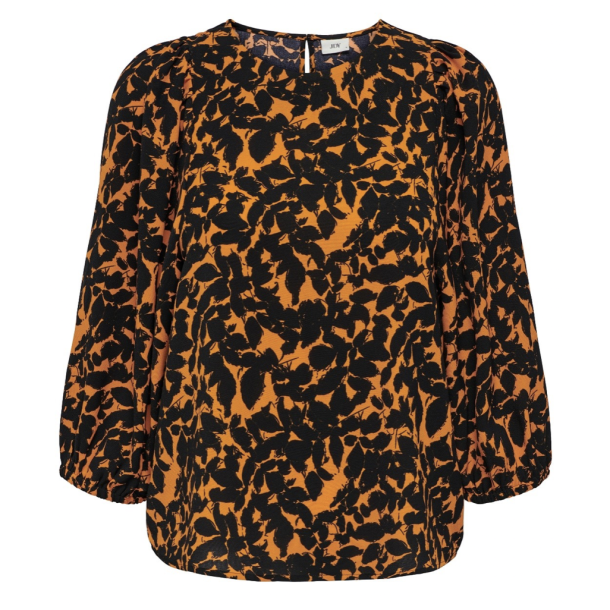 JACQUELINE de YONG JDYJILL TOP ORANGE/BLACK 