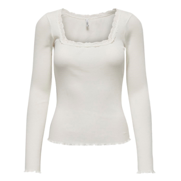 ONLY ONLXENA LACE TOP WHITE 