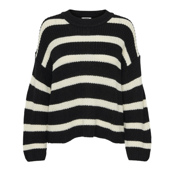 JACQUELINE de YONG JDYJUSTY STRIPE PULLOVER BLACK 