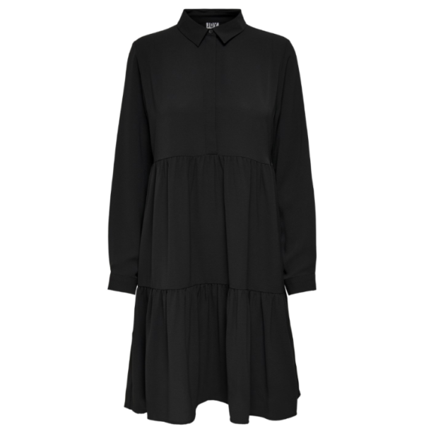 JACQUELINE de YONG JDYPIPER SHIRT DRESS BLACK