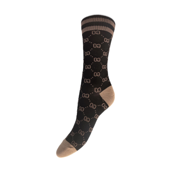 G.E.M.S GO SOCKS BLACK/BROWN 