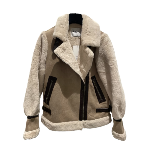 VICTORIA LAME JACKET BEIGE