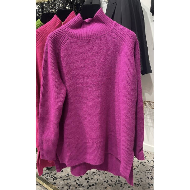 STAR KNIT SWEATER FUCHSIA