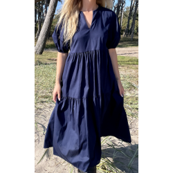SOMMERSTEDT MARINA LONG DRESS NAVY