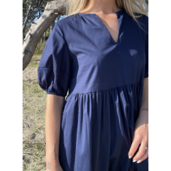 SOMMERSTEDT MARINA LONG DRESS NAVY