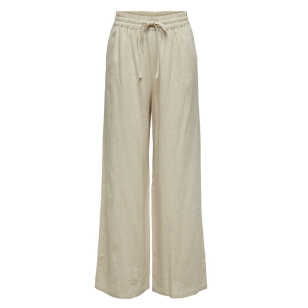 JACQUELINE de YONG JDYSAY LINEN WIDE PANT SAND 