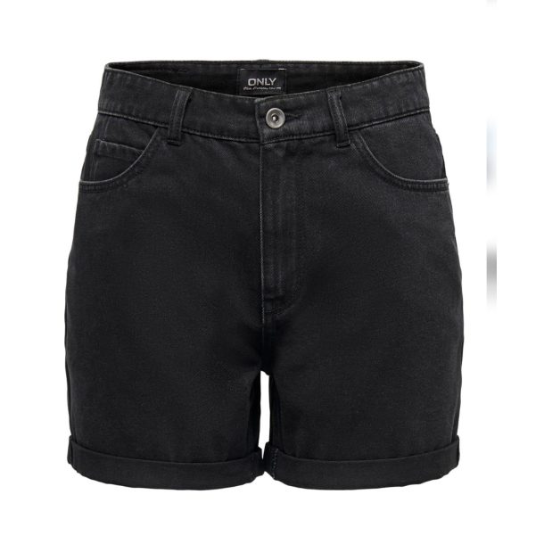 ONLY ONLVEGA MOM SHORTS BLACK 