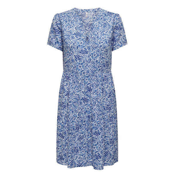 ONLY ONLZALLY THEA DRESS BLUE/WHITE 