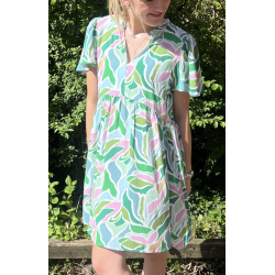 JACQUELINE de YONG JDYSTARR DRESS WHITE/GREEN