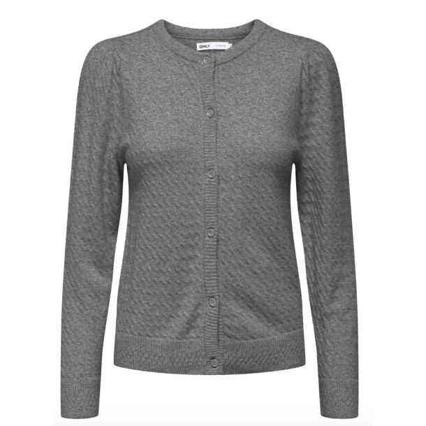 ONLY ONLKATIA PUFF CARDIGAN M. GREY 