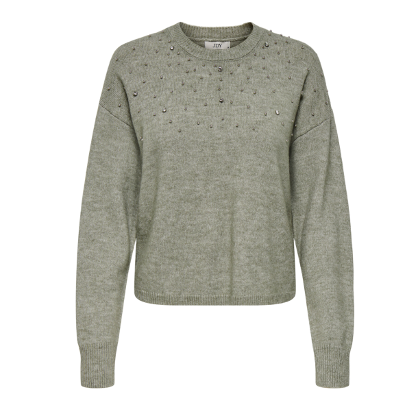 JACQUELINE de YONG JDYNAMI PULLOVER GASTOR GRAY 