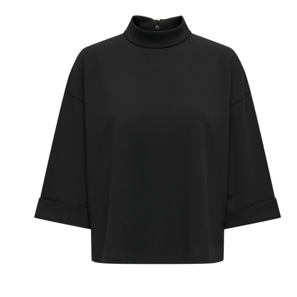 JACQUELINE de YONG JDYGEGGO HIGHNECK TOP BLACK