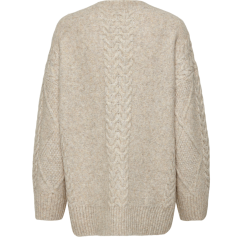JACQUELINE de YONG JDYSILJA LONG PULLOVER SAND 
