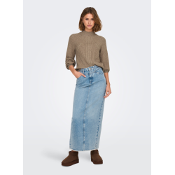 ONLY ONLKATIA HIGHNECK KNIT BROWN 