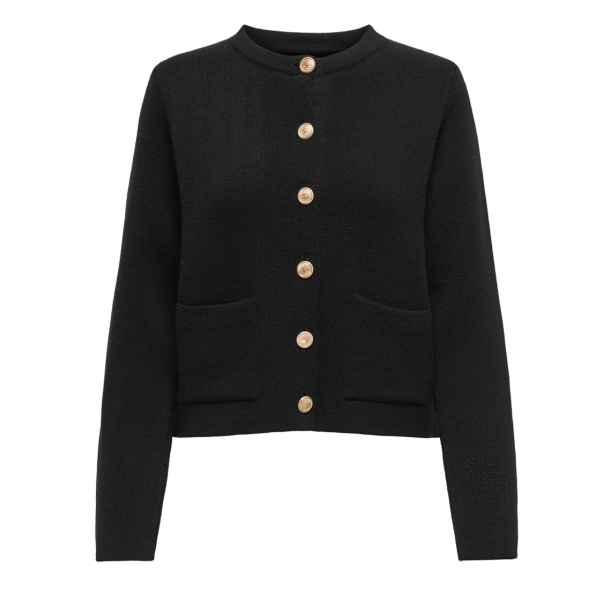 JACQUELINE de YONG JDYKIM O-NECK CARDIGAN BLACK 