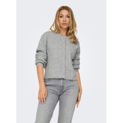 JACQUELINE de YONG JDYLUMI BUTTON CARDIGAN M.GREY 