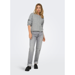 JACQUELINE de YONG JDYLUMI BUTTON CARDIGAN M.GREY 