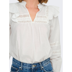 ONLY ONLJULIA BLOUSE WHITE 