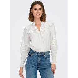 ONLY ONLJULIA BLOUSE WHITE 