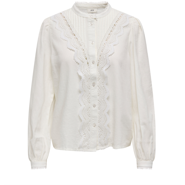 JACQUELINE de YONG JDYAVEDA BROIDERY SHIRT WHITE