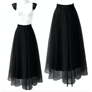 CONCEPT SILLE SKIRT LONG BLACK 