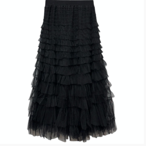 SOMMERSTEDT TULLE SKIRT BLACK 
