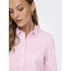 JACQUELINE de YONG JDYMIO SHIRT PINK/WHITE
