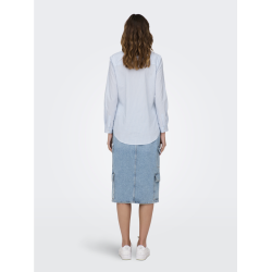 JACQUELINE de YONG JDYMIO SHIRT BLUE/WHITE