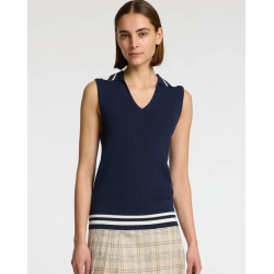 SELECTED FEMME SLFCALO KNIT VEST NAVY