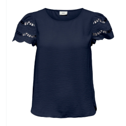 JACQUELINE de YONG JDYHANNAH LACE TOP NAVY