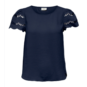 JACQUELINE de YONG JDYHANNAH LACE TOP NAVY